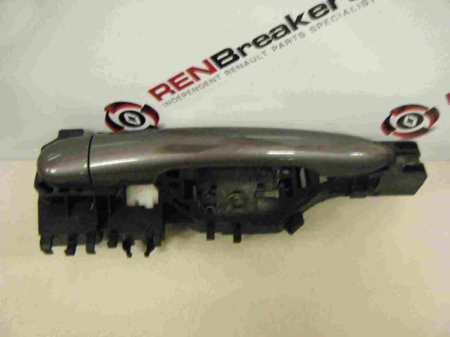 Renault Megane Scenic 2003-2009 Drivers OSF Front Exterior Door Handle Grey 603