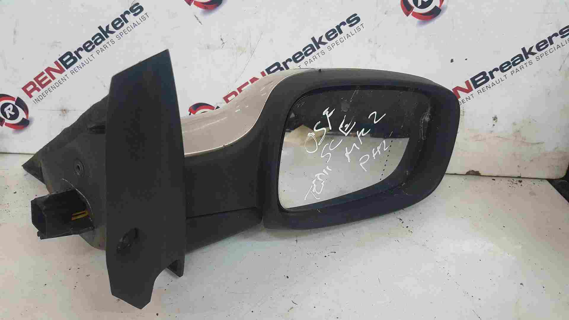 Thumb 4 Renault Megane Scenic 2003-2009 Drivers OSF Front Wing Mirror Beige Ted11