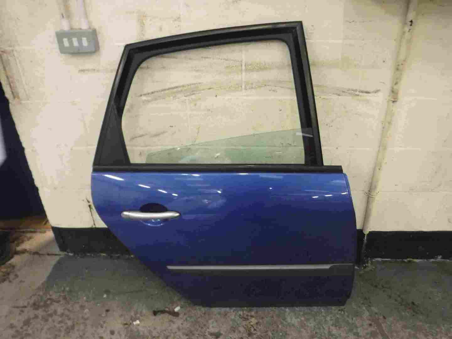 Renault Megane Scenic 2003-2009 Drivers OSR Rear Door Blue TEI45 TE145