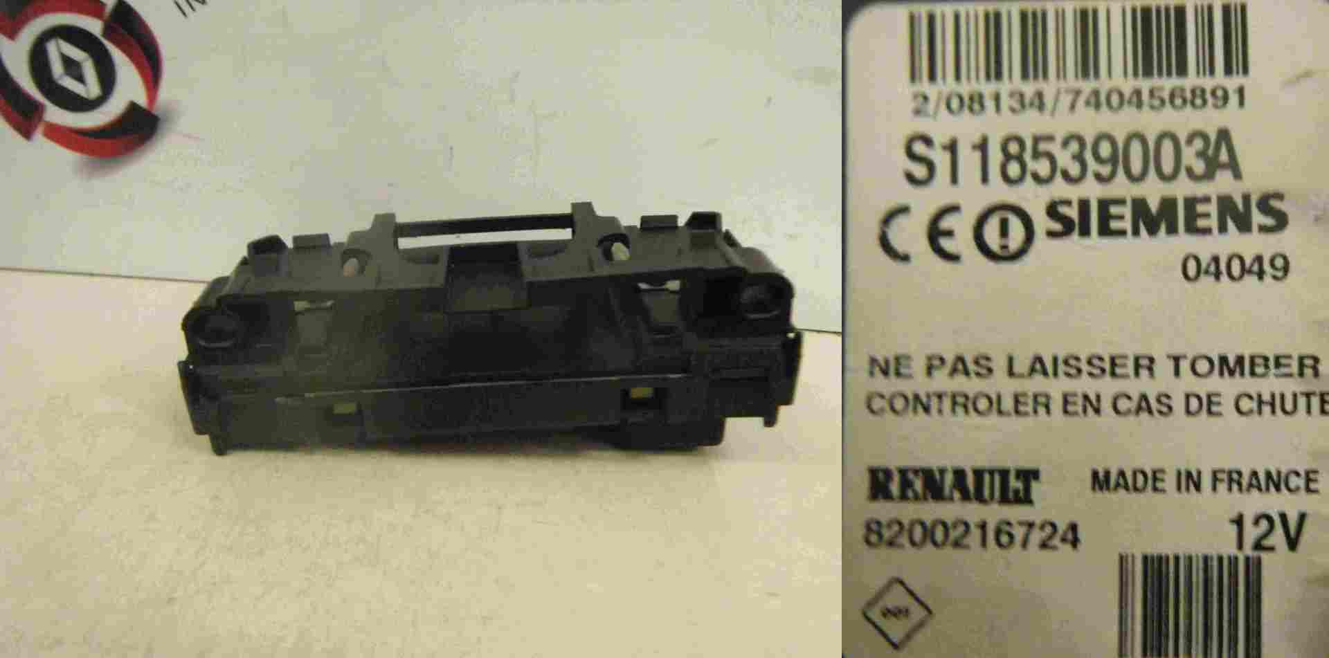 Renault Megane Scenic 2003-2009 Ignition Key Card Reader Receiver 8200216724