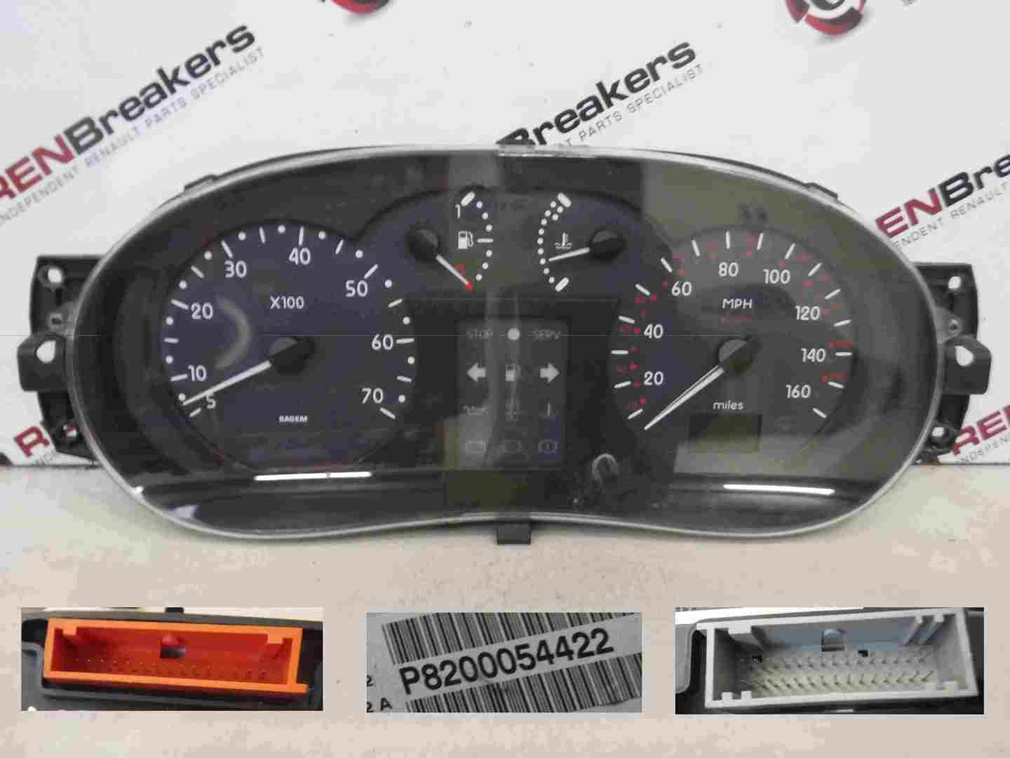 Renault Megane Scenic 2003-2009 Instrument Panel Dials Gauges Speedo 98K