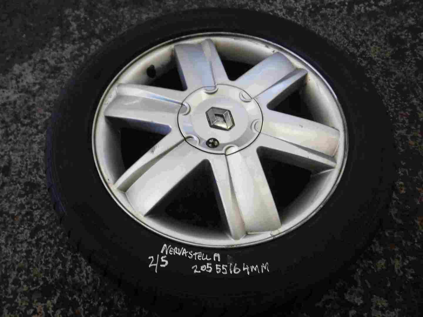 Renault Megane Scenic 2003-2009 Nervastella Alloy Wheel + Tyre 205 55 16 4mm