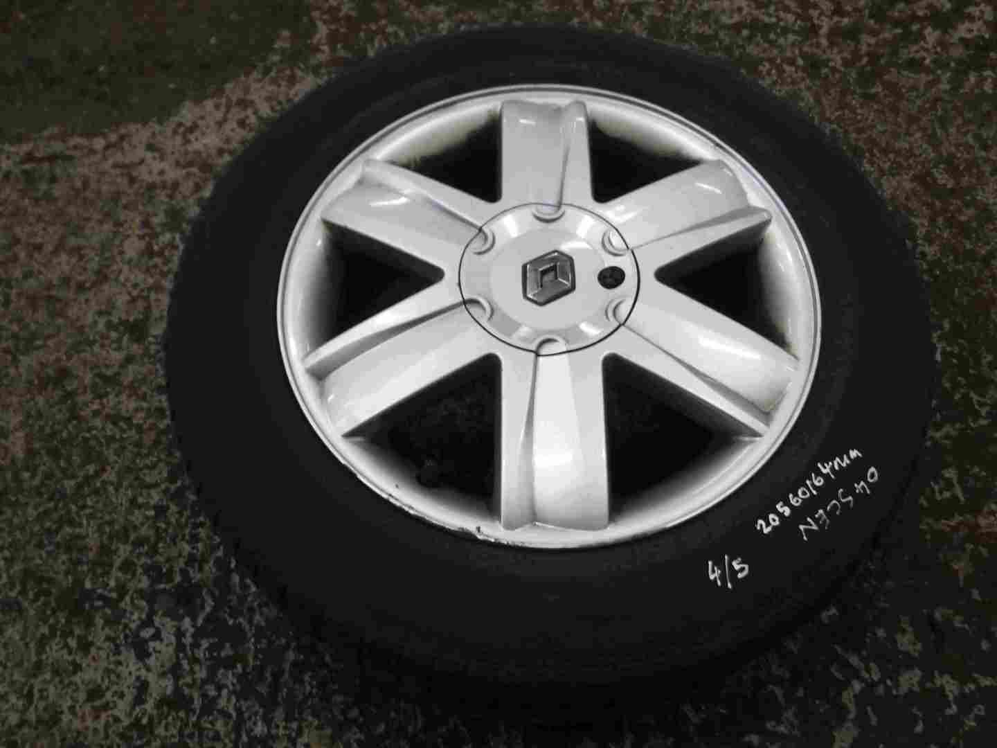 Renault Megane Scenic 2003-2009 Nervastella Alloy Wheel + Tyre 205 60 16 4mm