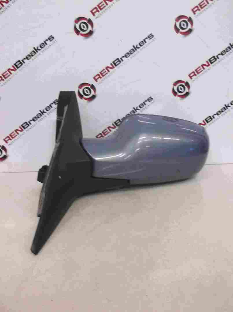 Renault Megane Scenic 2003-2009 Passenger NS Wing Mirror Blue Purple TEB47