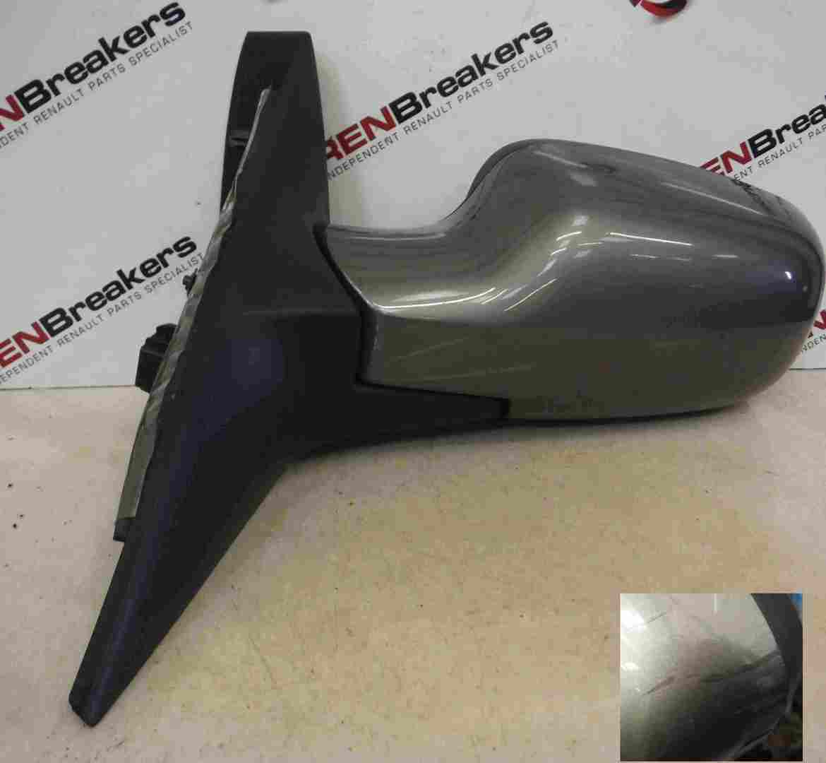 Renault Megane Scenic 2003-2009 Passenger NS Wing Mirror Grey 603