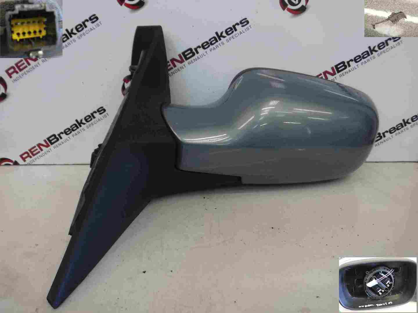 Renault Megane Scenic 2003-2009 Passenger NS Wing Mirror Purple TED47