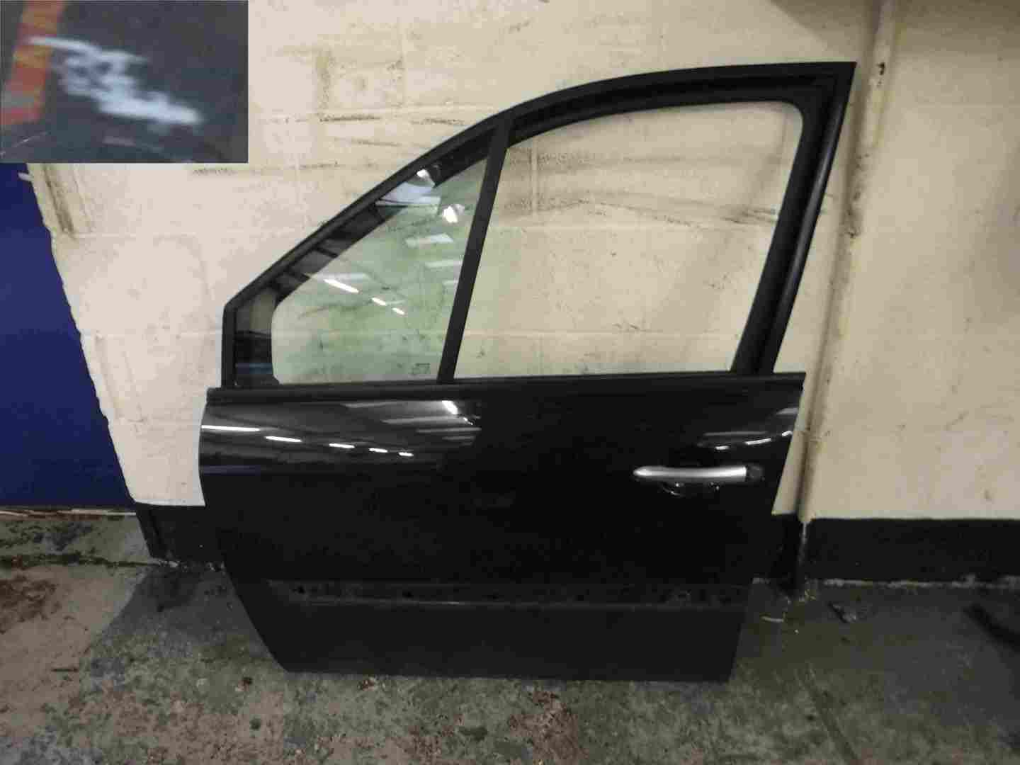 Renault Megane Scenic 2003-2009 Passenger NSF Front Door Black 676