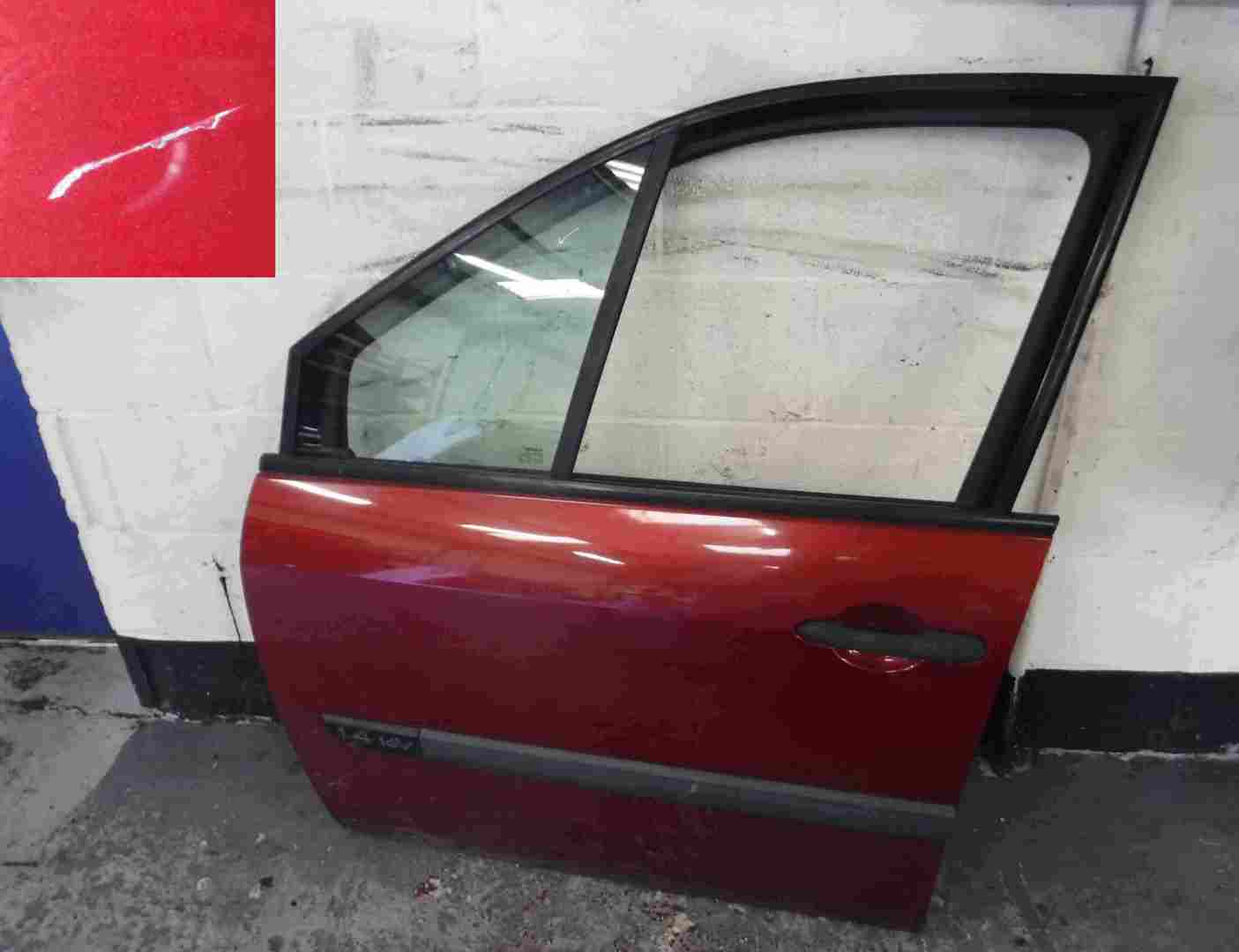 Renault Megane Scenic 2003-2009 Passenger NSF Front Door Red TEB76