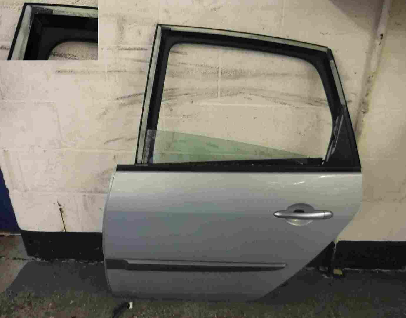 Renault Megane Scenic 2003-2009 Passenger NSR Rear Door Silver 632