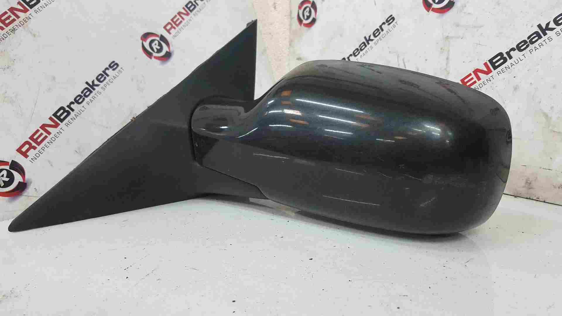 Renault Megane Scenic 2003-2009 Passenger Ns Wing Mirror Black 676 Scuff