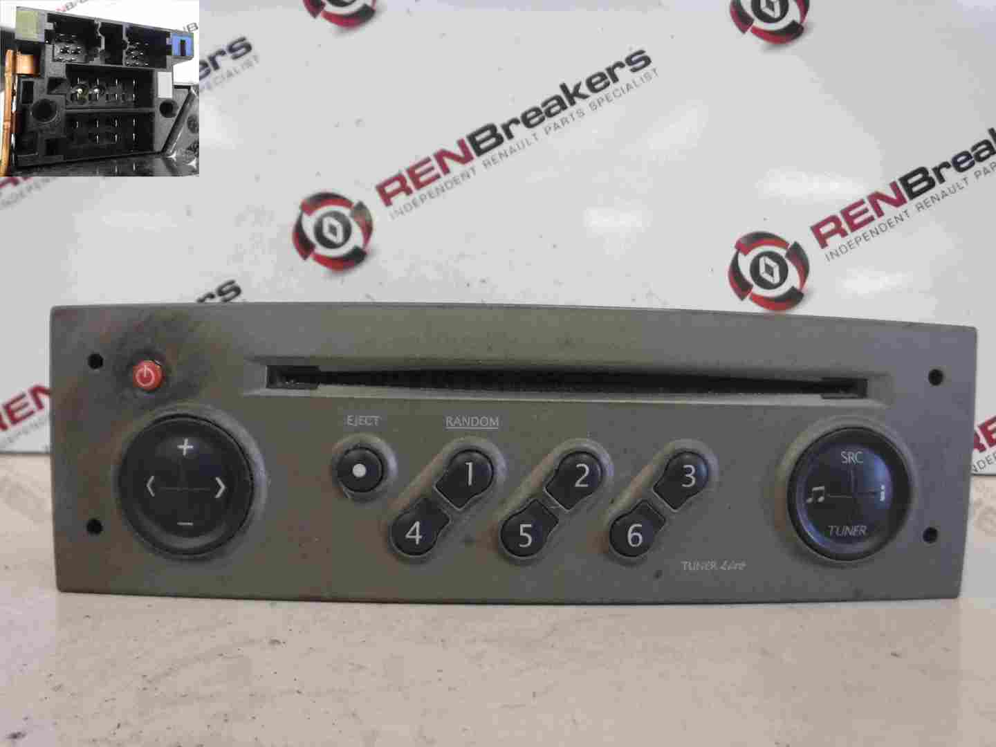 Renault Megane Scenic 2003-2009 Radio Cd Player Tuner List Light Grey