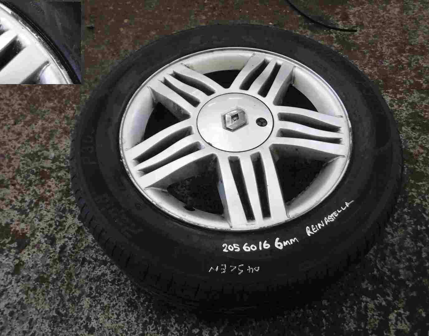 Renault Megane   Scenic 2003-2009 Reinastella Alloy Wheel Tyre 205 60 16 5mm