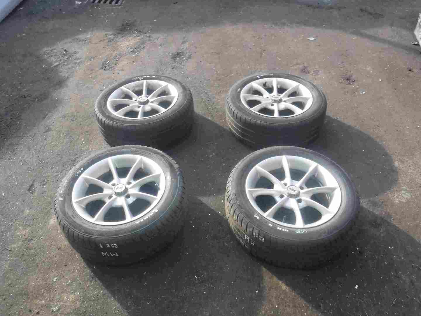 Renault Megane Scenic Clio 1999-2003 MW Alloy Wheel Set X4 + Tyres 195 55 15inch
