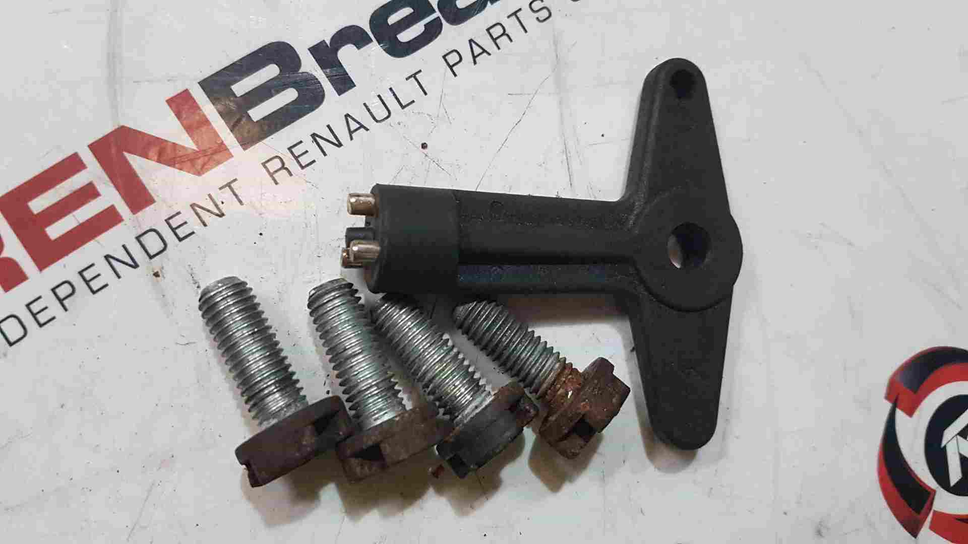 Thumb 3 Renault Megane Scenic Clio Laguna Centre CAP Locking NUT + KEY 2000-2023 SHORT