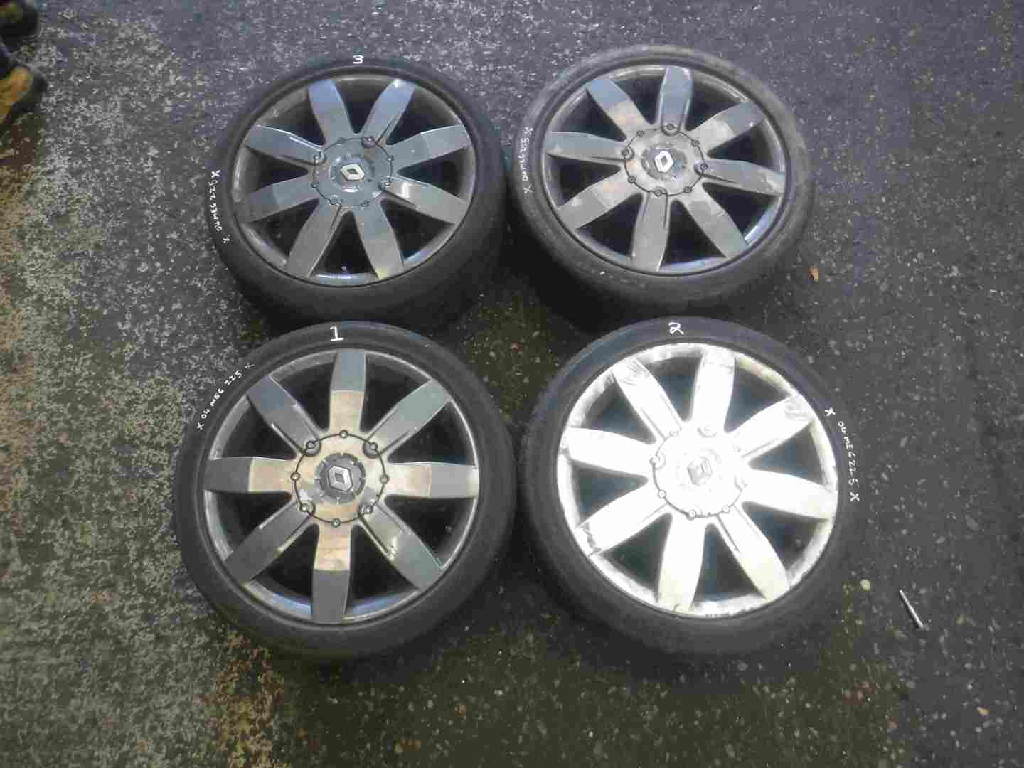 Renault Megane Sport 2002-2008 225 Alloy Wheels Set X4 18inch