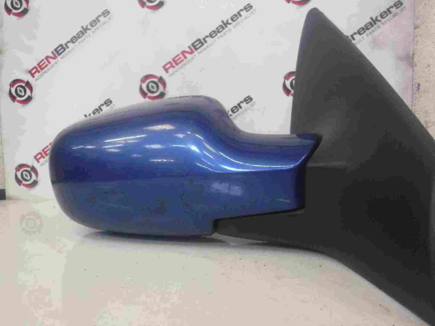 Renault Megane Sport 2002-2008 225 Drivers OS Wing Mirror Blue TEJ41 Folding