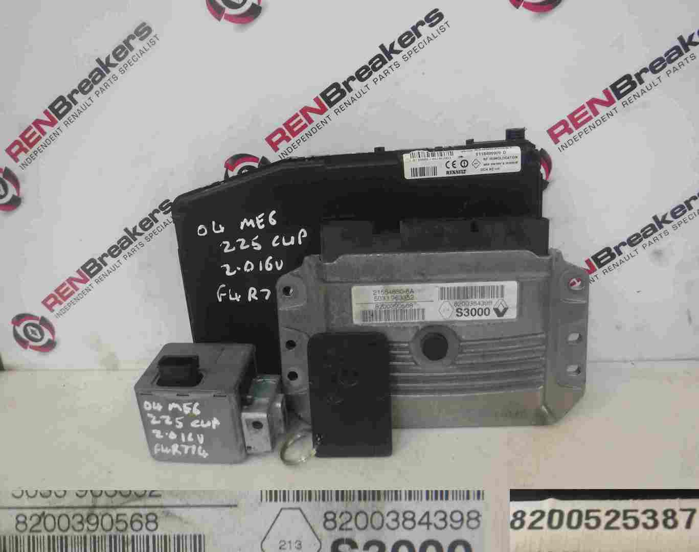 Renault Megane Sport 2002-2008 225 ECU SET UCH Steering Lock + Key Card