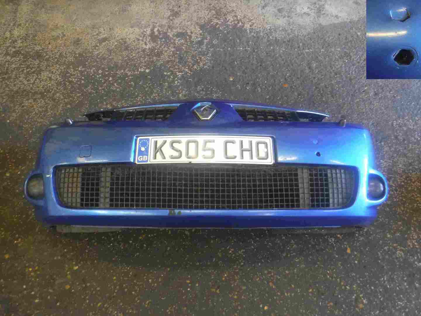 Renault Megane Sport 2002-2008 225 Front Bumper Blue TEJ41 Complete