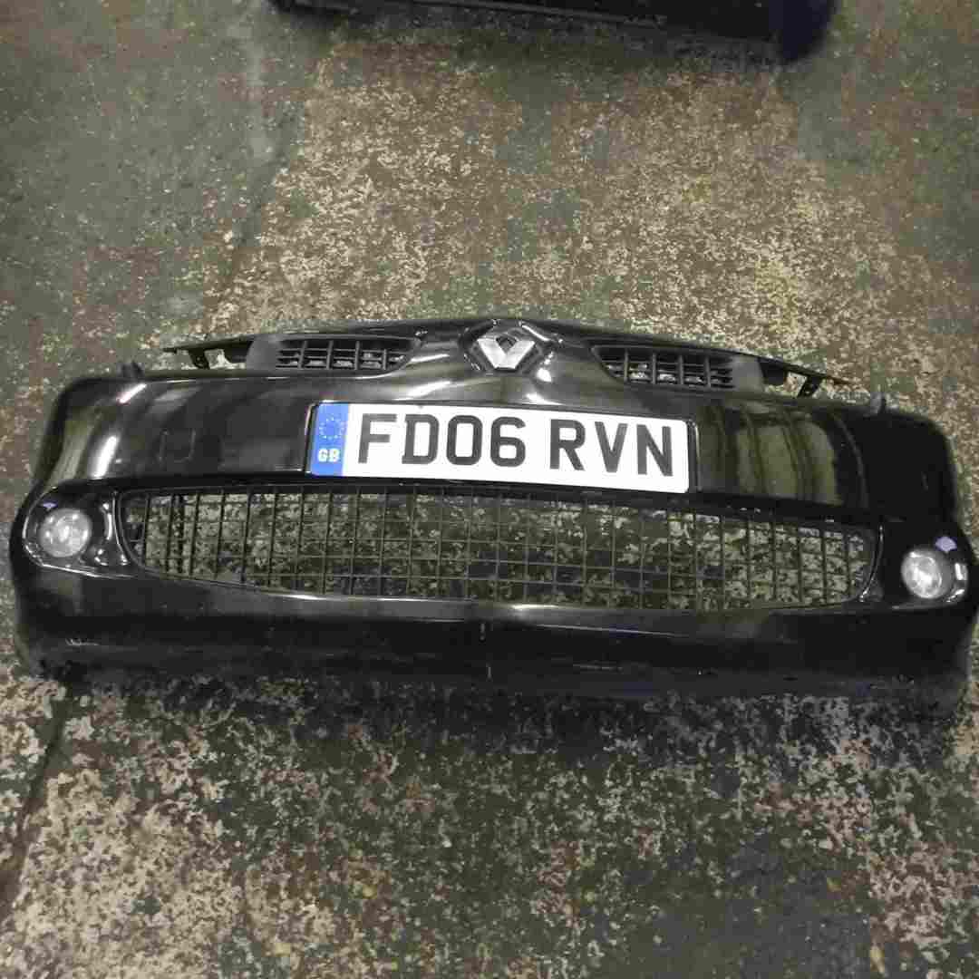 Renault Megane Sport 2006-2008 225 Front Bumper Black TE267 FACELIFT
