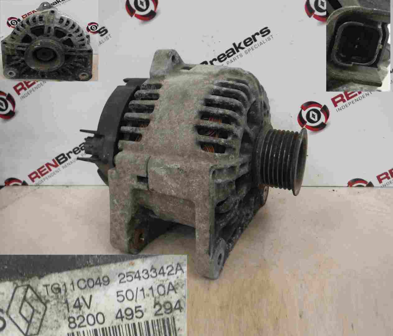 Renault Megane 2002-2008 1.9 DCi Alternator 8200495294