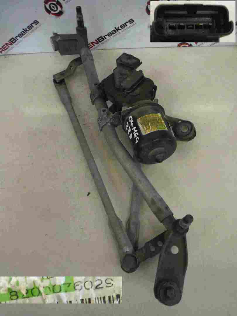 Renault Megane Sport 225 Windscreen Wiper Motor   Linkage 8200076029