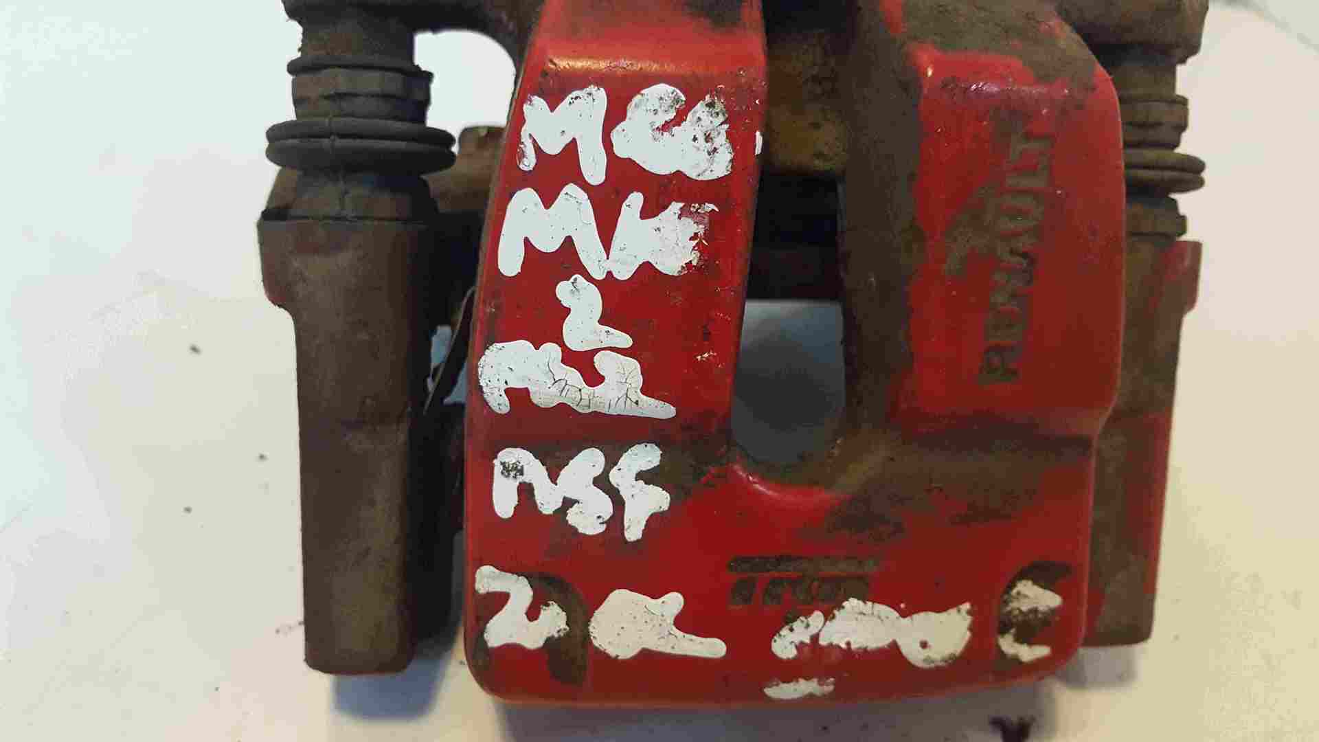 Thumb 2 Renault Megane Sport 230 2002-2008 Passenger NSR Rear Brake Caliper Red