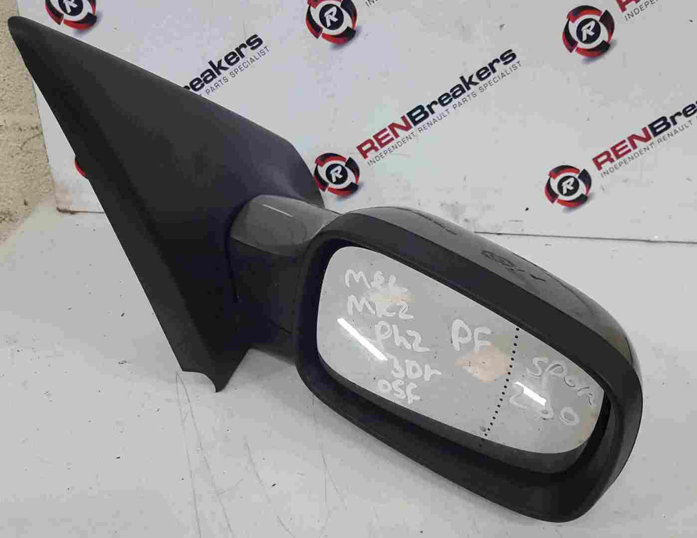 Thumb 4 Renault Megane Sport MK2 2002-2008 Drivers OS Wing Mirror Grey FOLDING