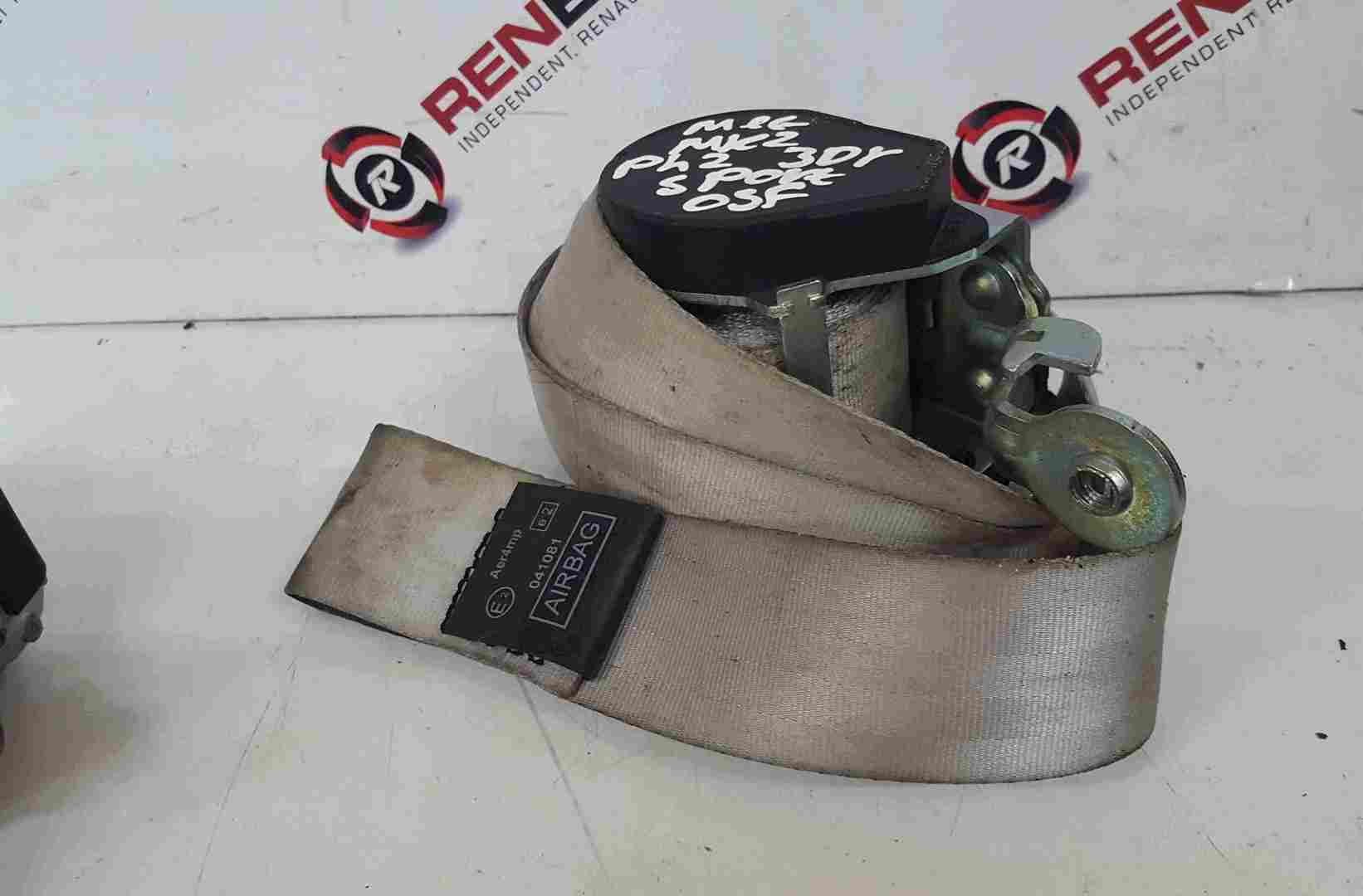 Thumb 3 Renault Megane Sport MK2 2002-2008 Drivers OSF Front Seat Belt 3dr 8200730469