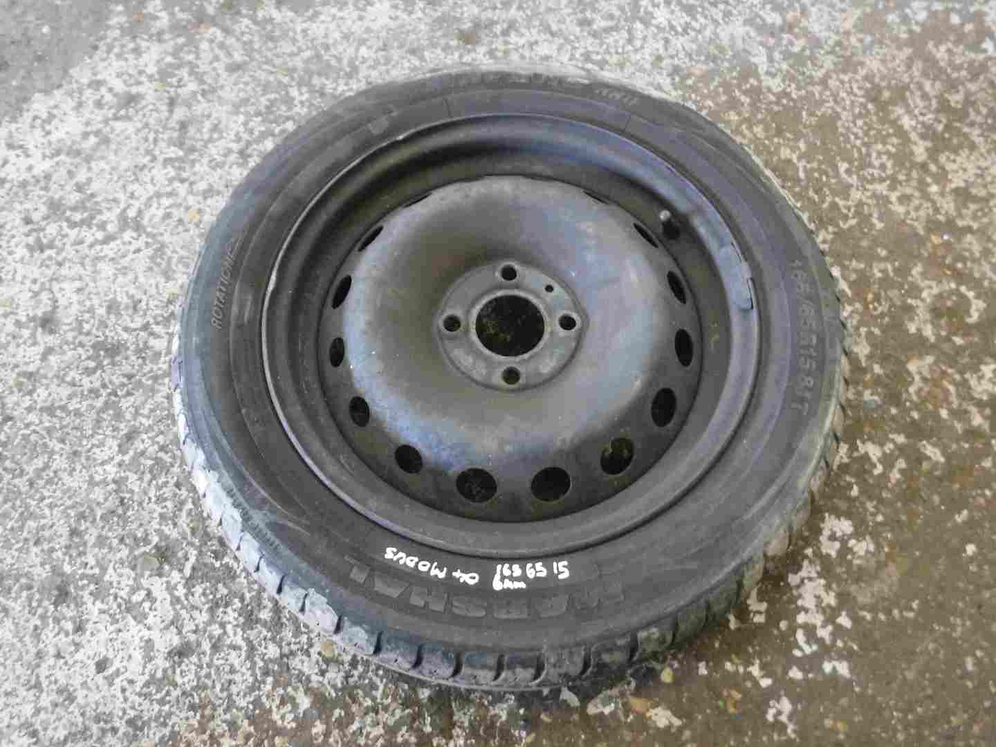 Renault Modus + Clio 2004-2008 Steel Wheel Rim + Tyre 165 65 15 6mm Tread