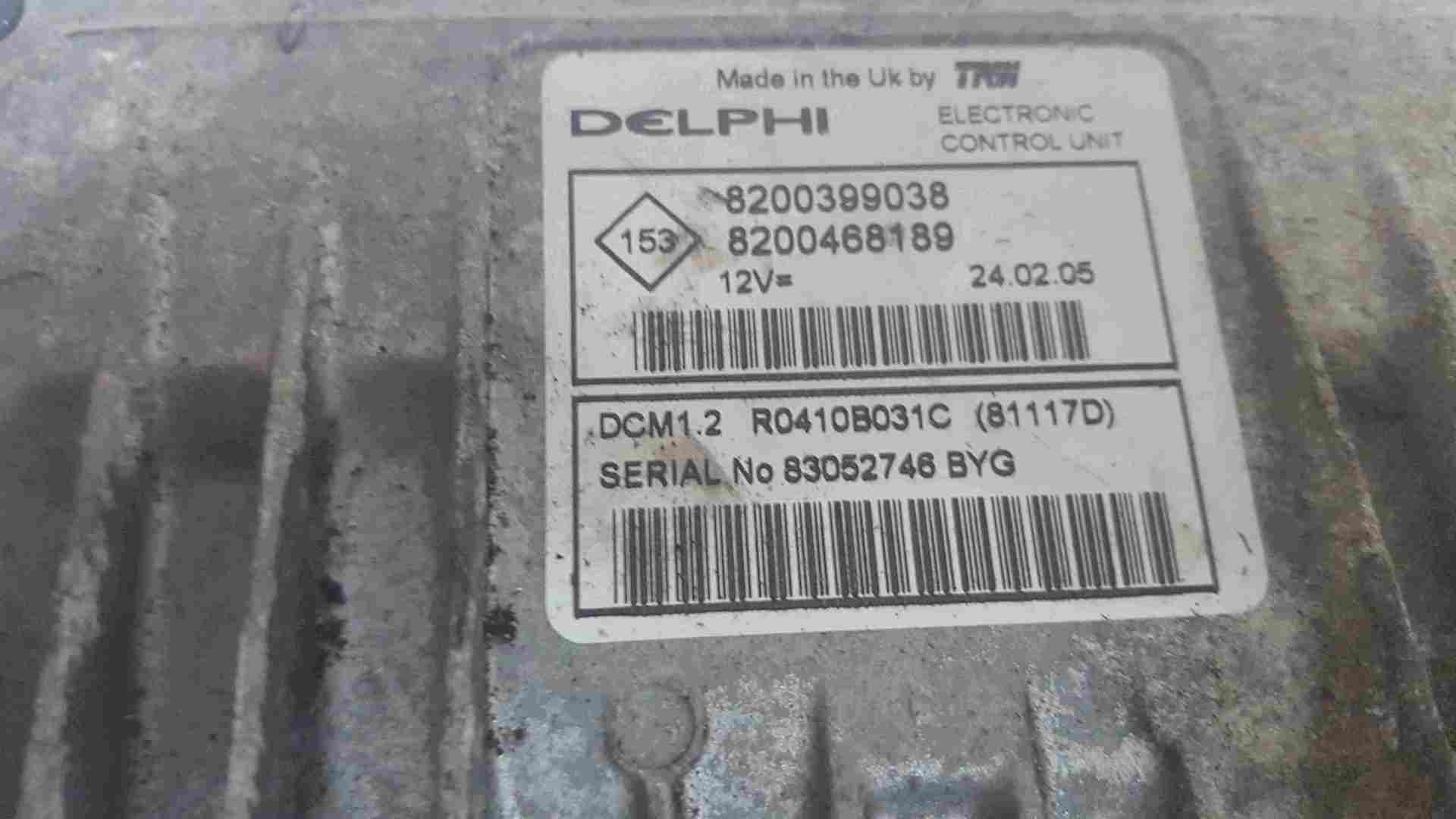 Thumb 2 Renault Modus 2004-2008 1.5 DCi Engine Control Unit ECU 8200399038 8200468189