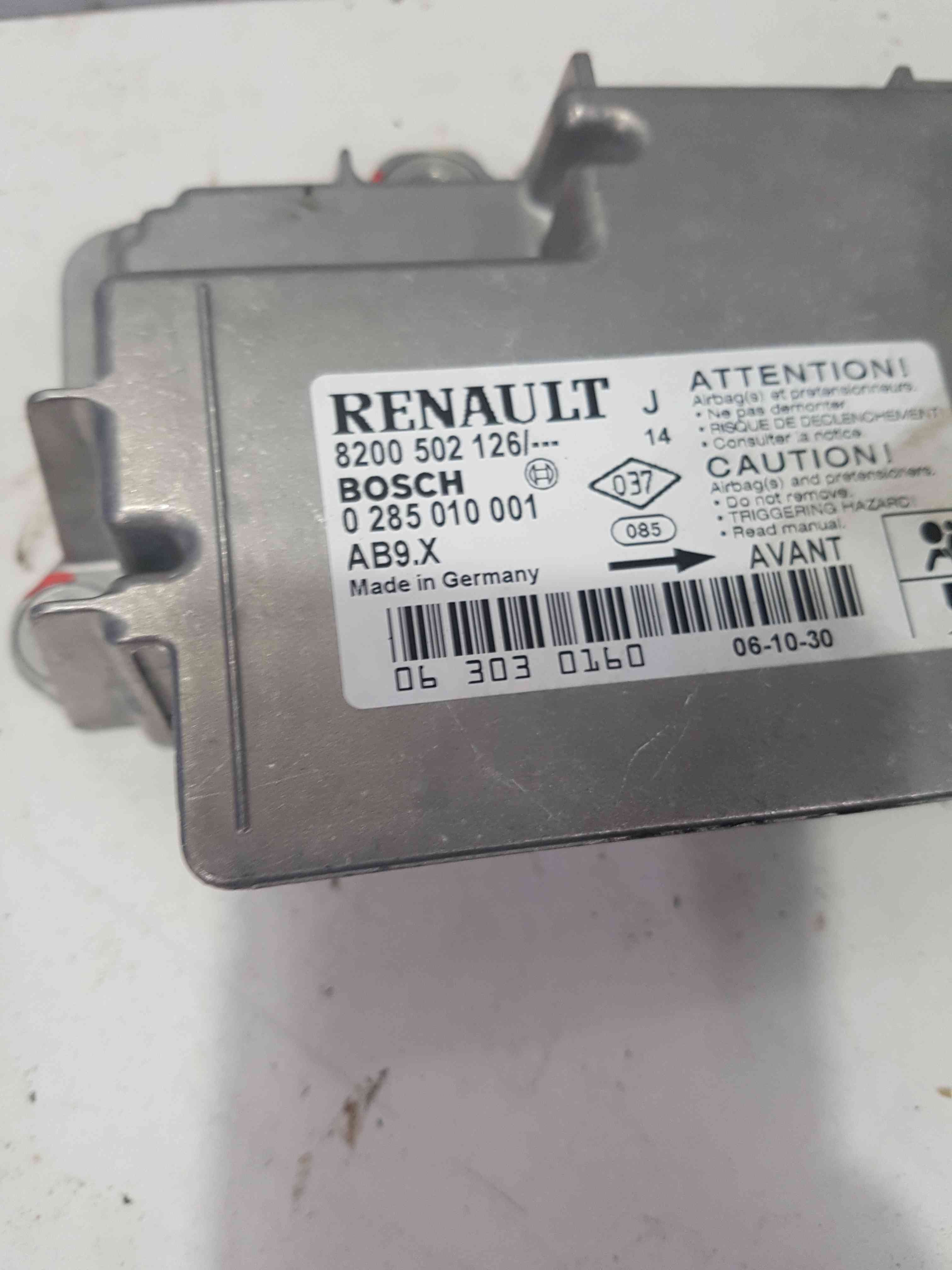 Thumb 4 Renault Modus 2004-2008 Airbag ECU Module Computer 8200502126