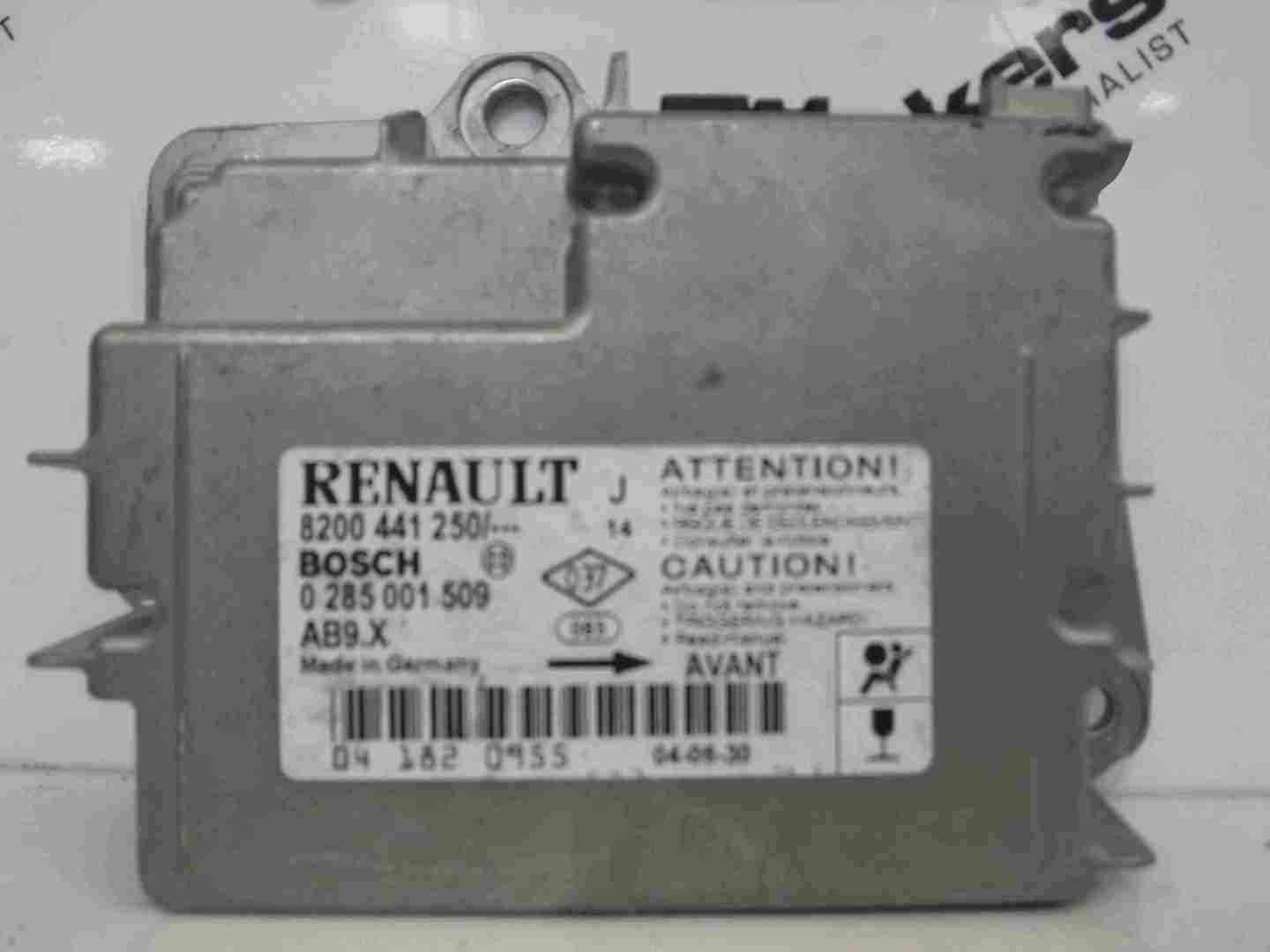 Renault Modus 2004-2008 Airbag ECU Module Computer 8200441250