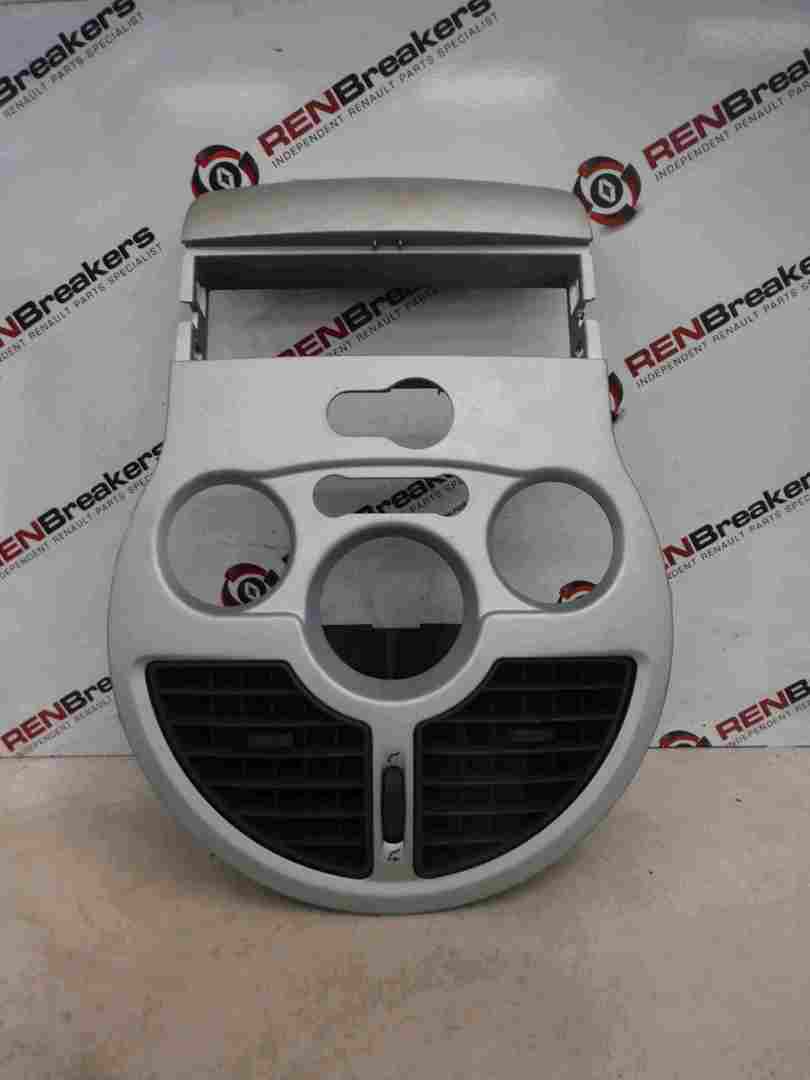 Renault Modus 2004-2008 Centre Console Heater Control Trim Surround Silver