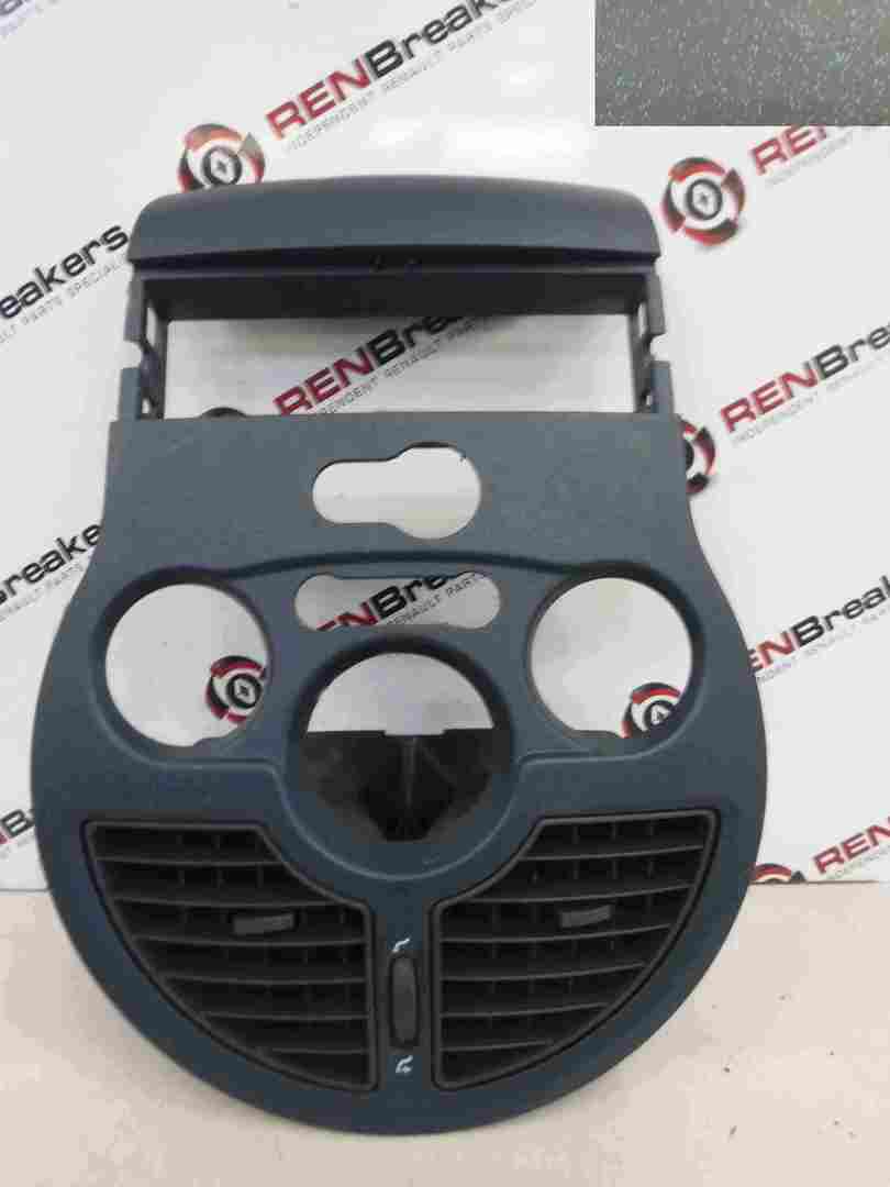 Renault Modus 2004-2008 Centre Dashboard Cover Case Surround Plastic Dark