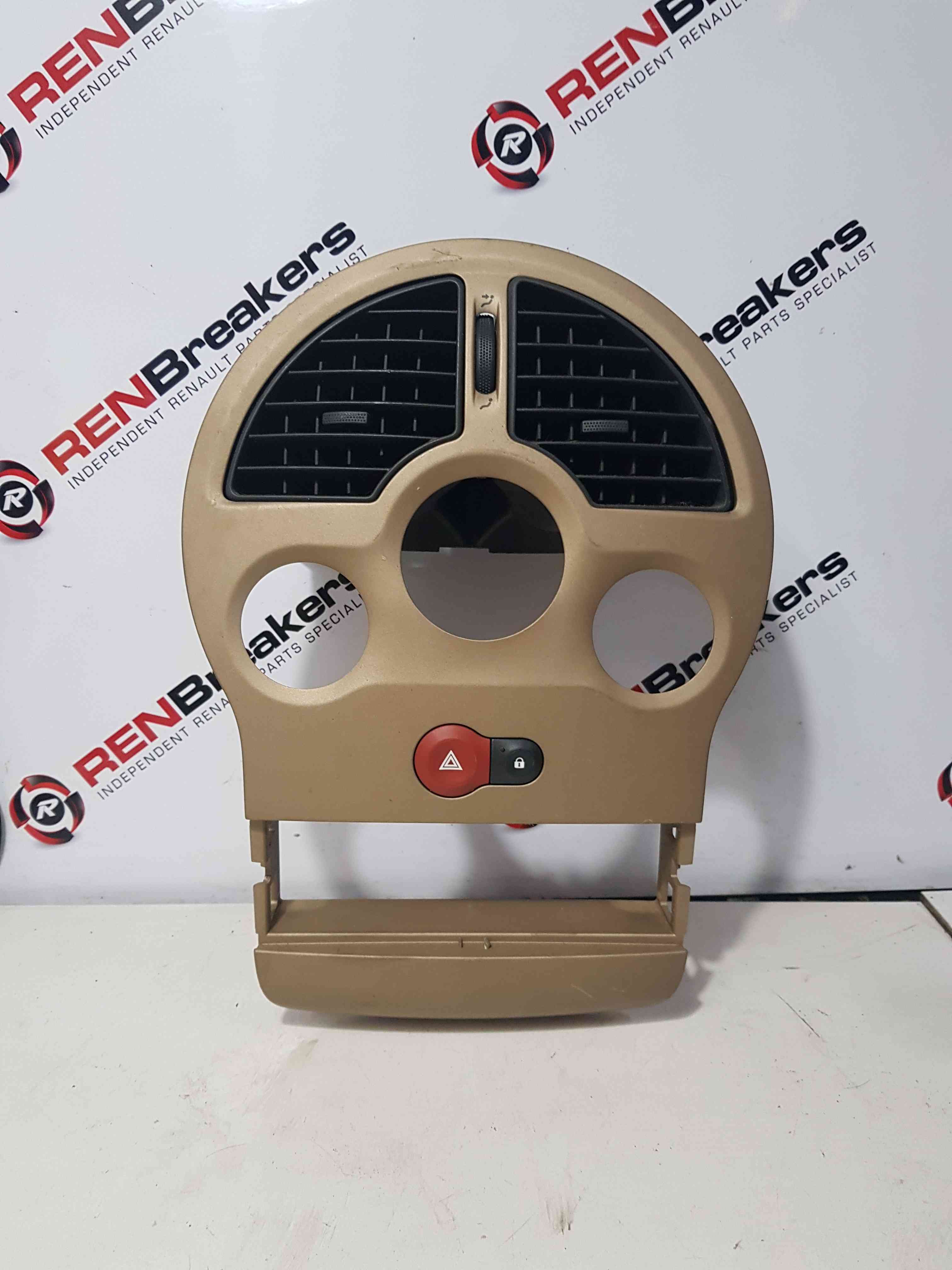 Thumb 2 Renault Modus 2004-2008 Centre Heater Vent Surround Beige Trim 8200327063