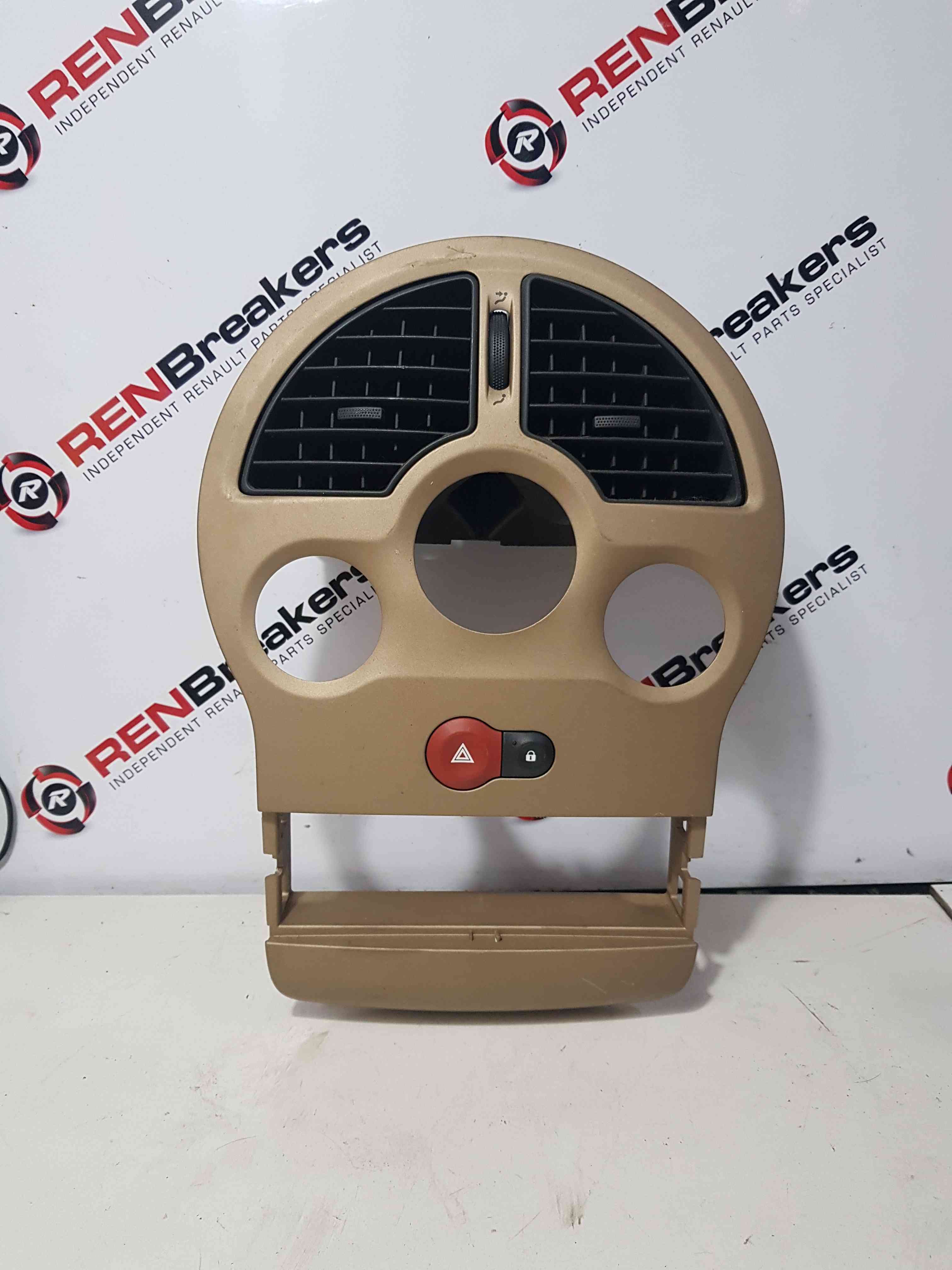 Thumb 3 Renault Modus 2004-2008 Centre Heater Vent Surround Beige Trim 8200327063
