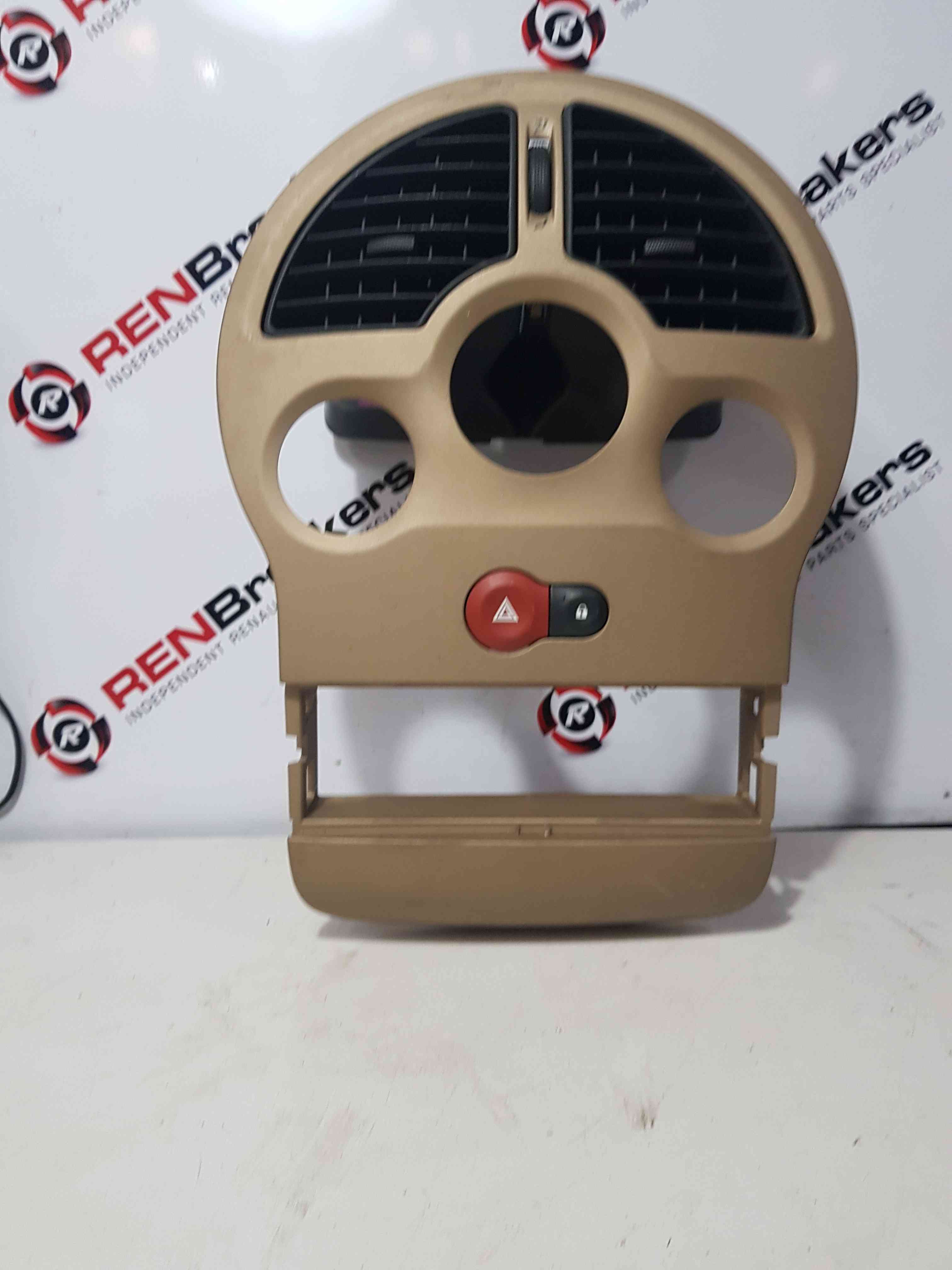 Thumb 4 Renault Modus 2004-2008 Centre Heater Vent Surround Beige Trim 8200327063
