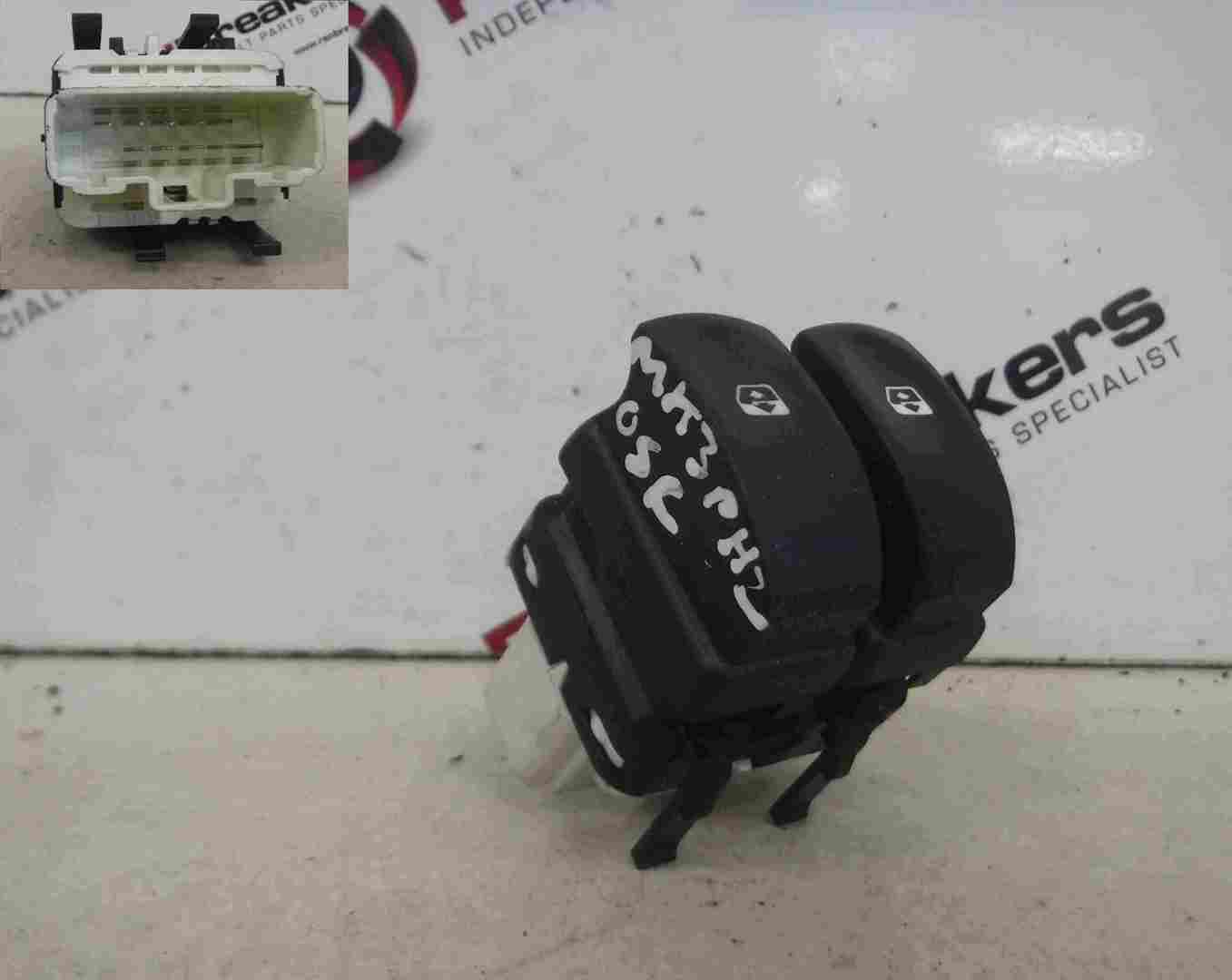 Renault Modus 2004-2008 Drivers OS Dual Window Switch White Plug