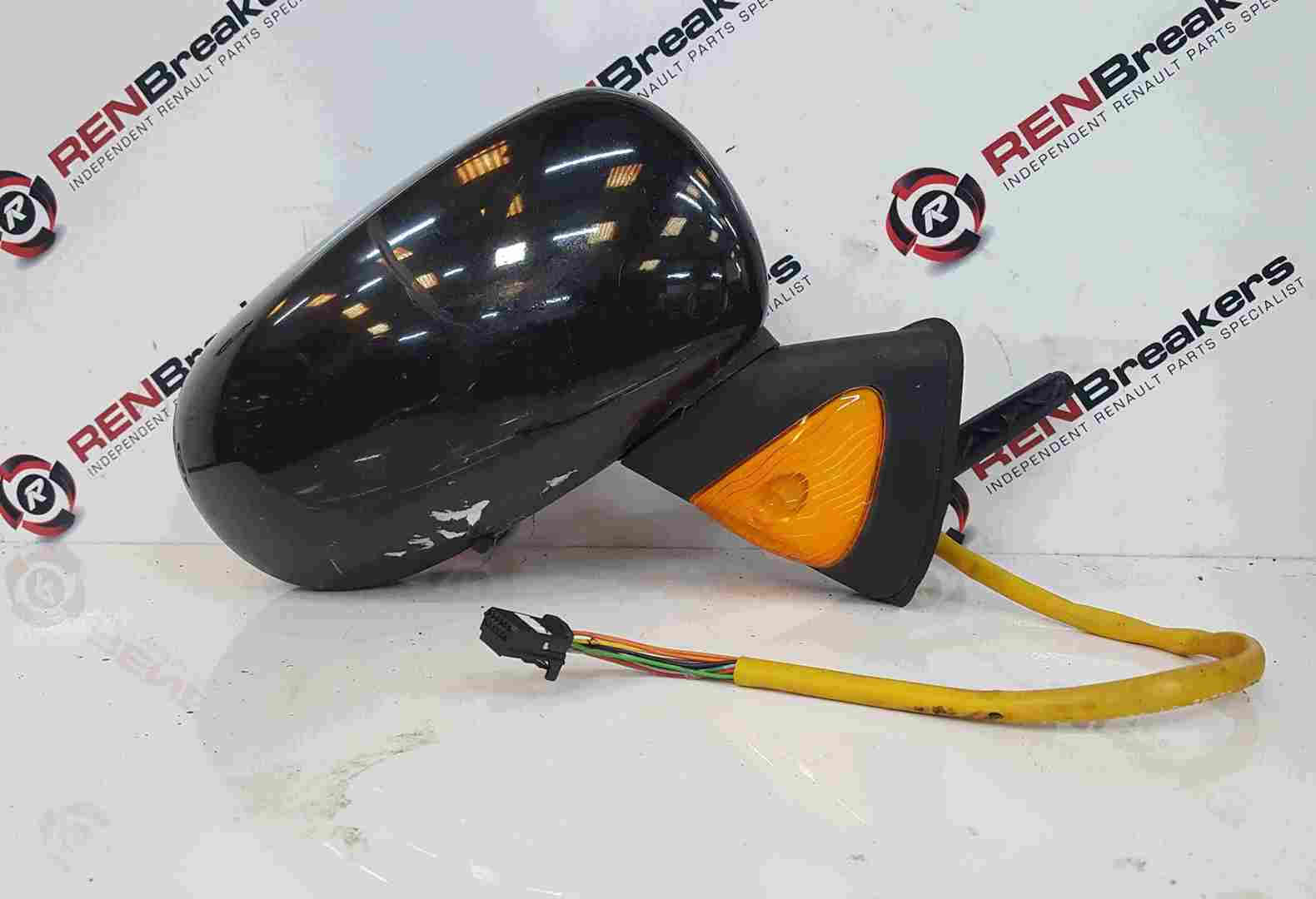 Renault Modus 2004-2008 Drivers OS Wing Mirror Black Power Folding 676
