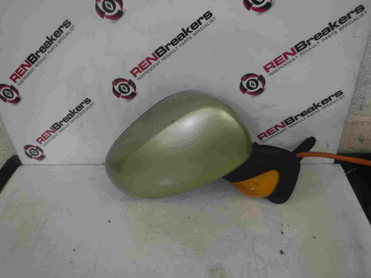Renault Modus 2004-2008 Drivers OS Wing Mirror Green TED99