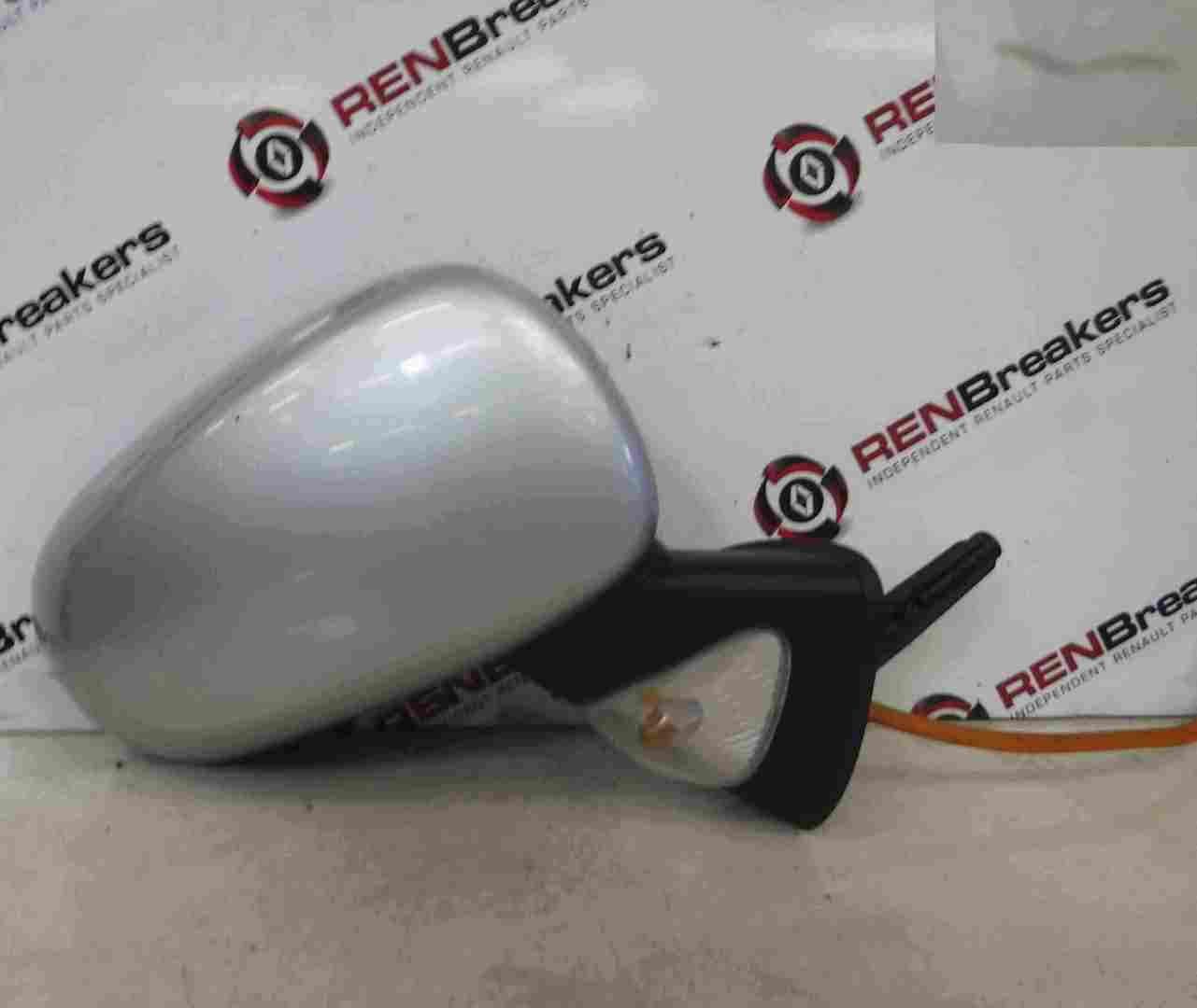 Renault Modus 2004-2008 Drivers OS Wing Mirror Silver TED69