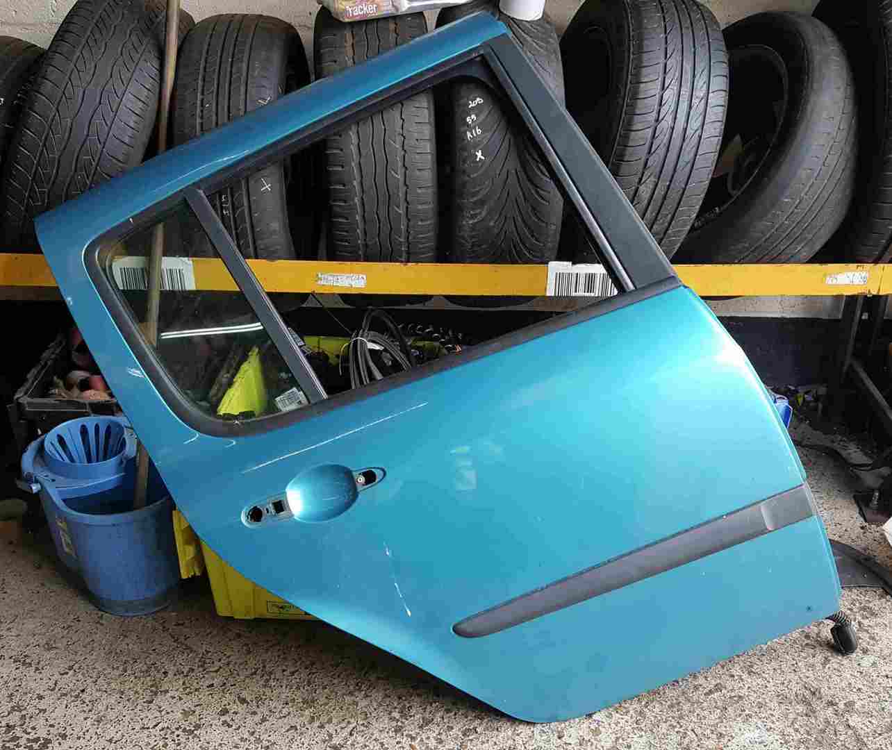 Renault Modus 2004-2008 Drivers OSR Rear Door Green Blue TEJ42