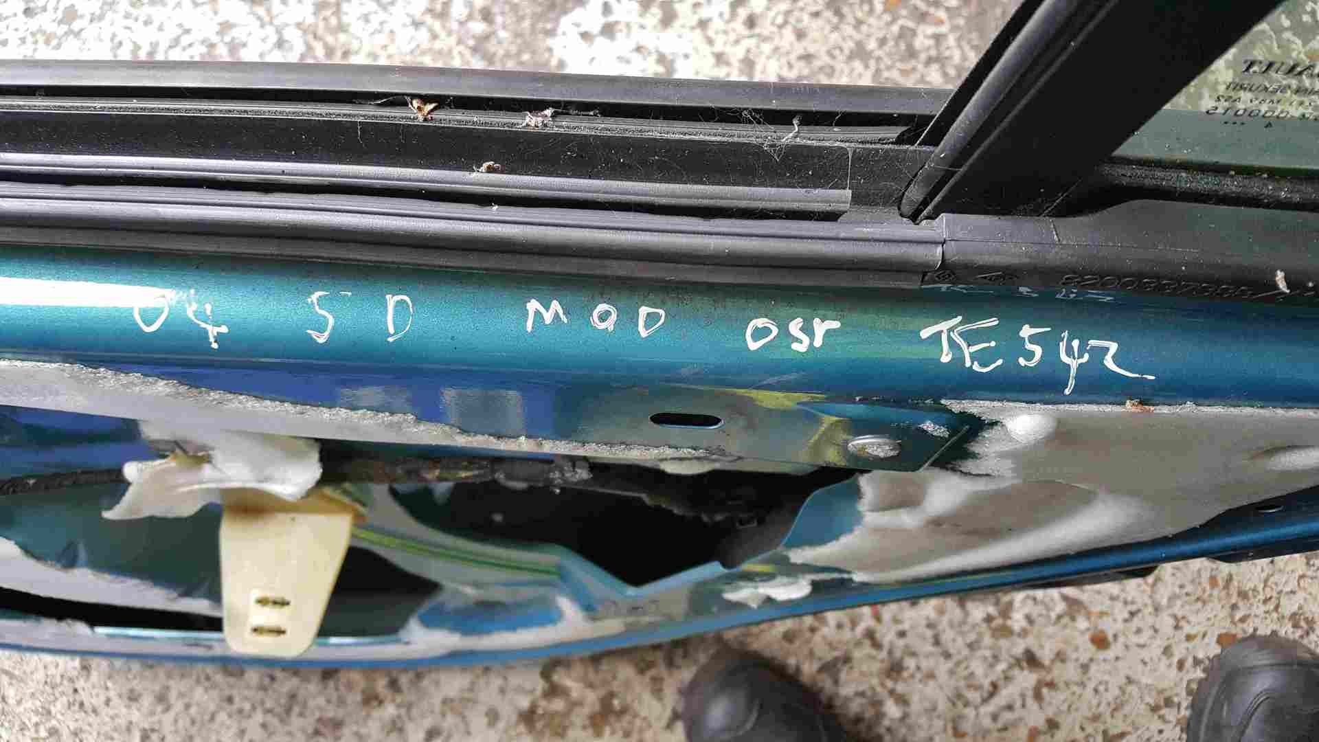 Thumb 2 Renault Modus 2004-2008 Drivers OSR Rear Door Green Blue TEJ42