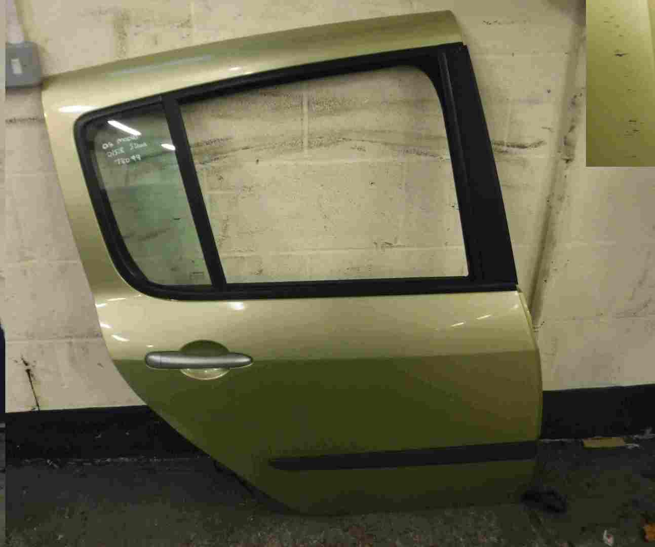 Renault Modus 2004-2008 Drivers OSR Rear Door Green TED99