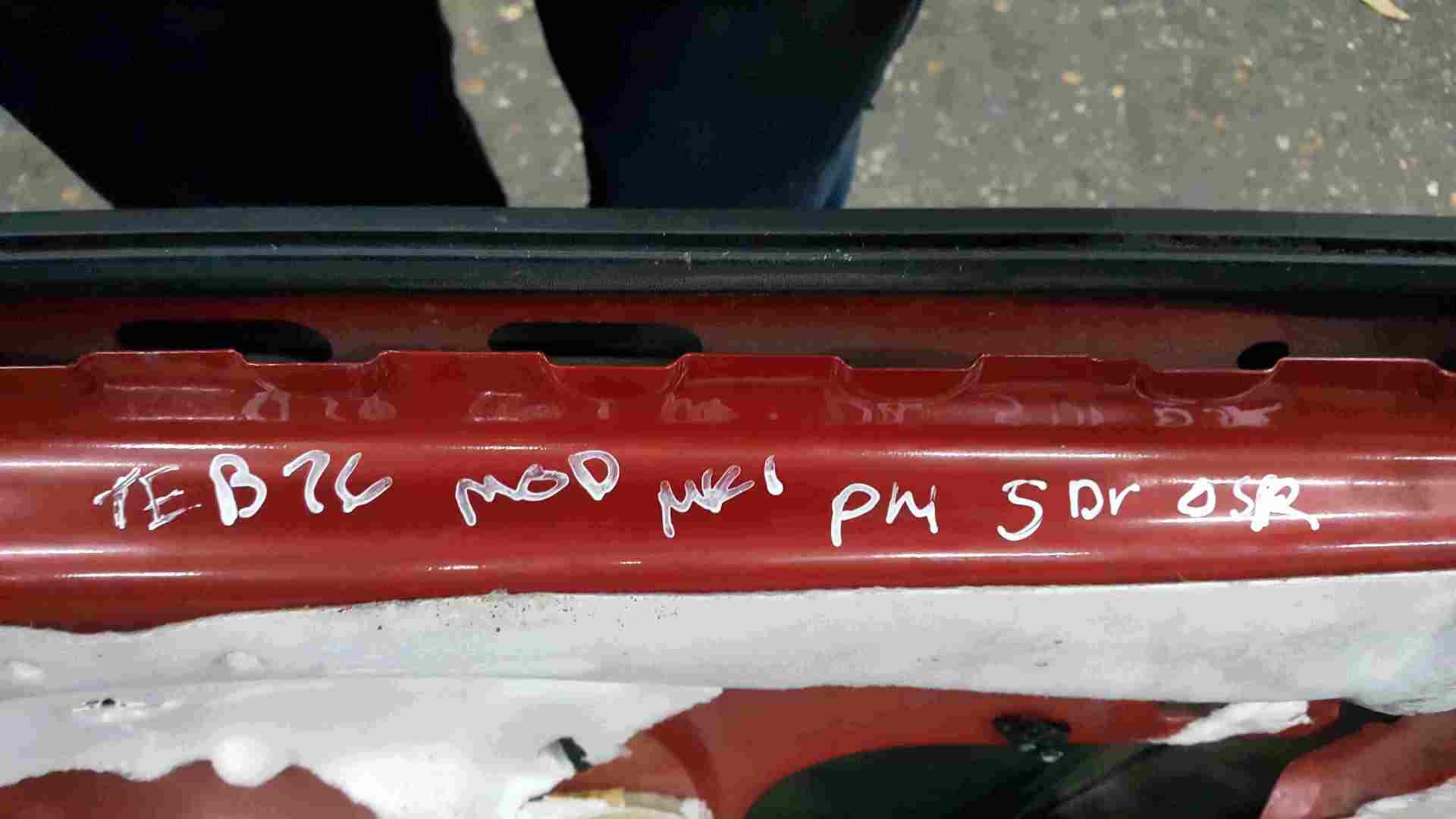 Thumb 2 Renault Modus 2004-2008 Drivers OSR Rear Door Red TEB76