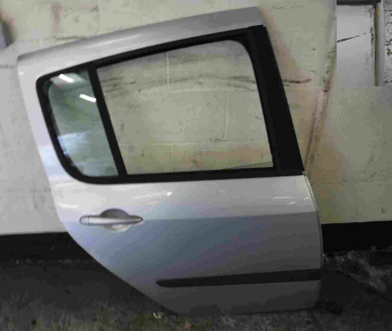 Renault Modus 2004-2008 Drivers OSR Rear Door Silver TED69