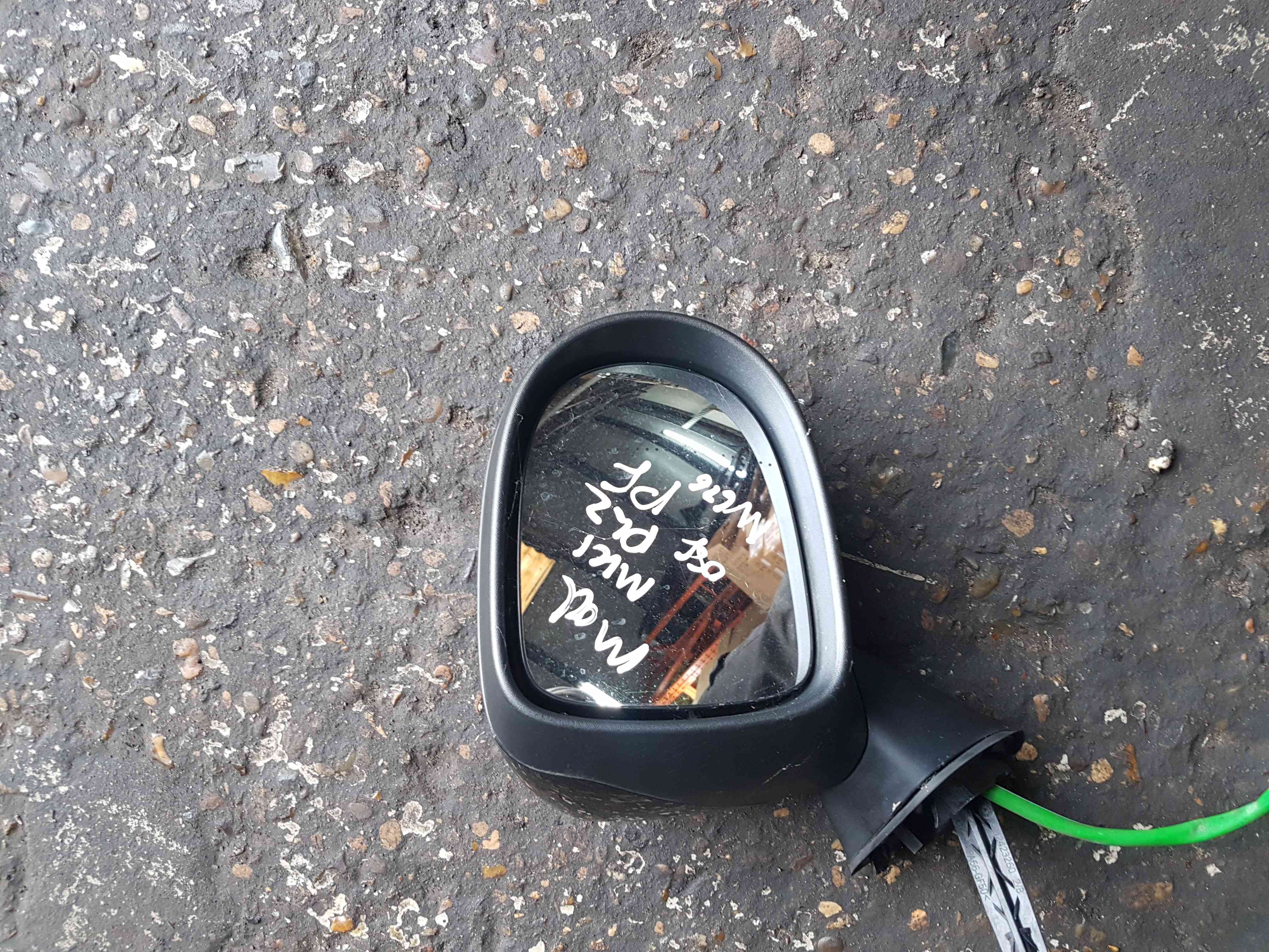 Renault Modus 2004-2008 Drivers Os Wing Mirror Black 676