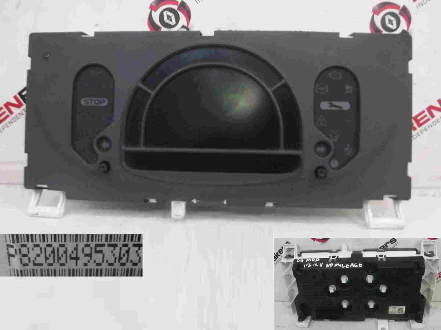 Renault Modus 2004-2008 Instrument Panel Dials Clocks Display 61k  8200495303