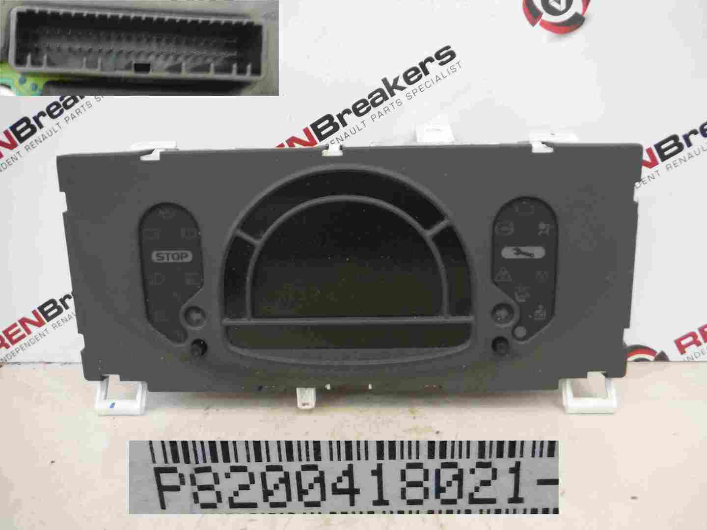 Renault Modus 2004-2008 Instrument Panel Dials Clocks Gauges 8200418021