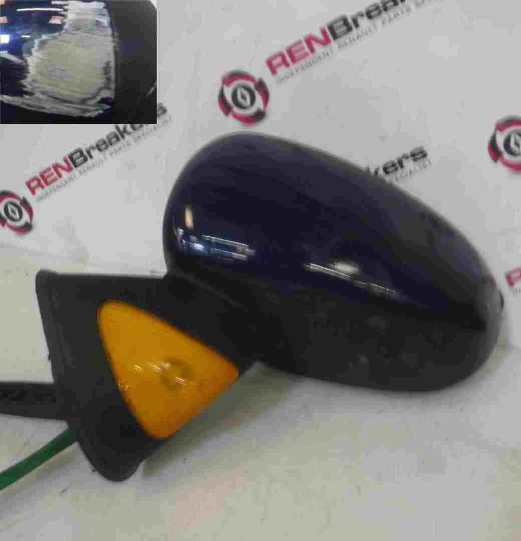 Renault Modus 2004-2008 Passenger NS Wing Mirror Blue TED44